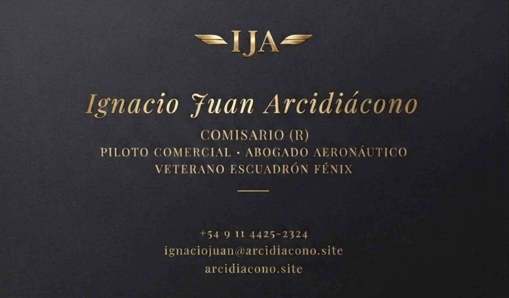 Tarjeta de contacto Ignacio Juan Arcidiacono